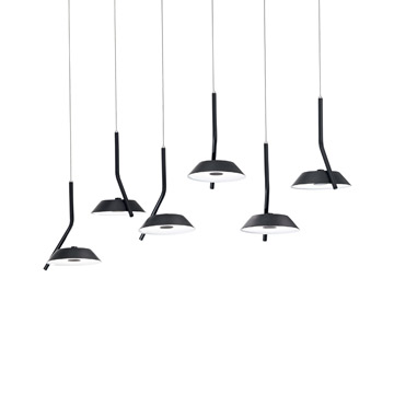 Ideal Lux 190778 BARBY SP6 подвесной светильник черный Ideal Lux 190778 BARBY SP6 подвесной светильник черный