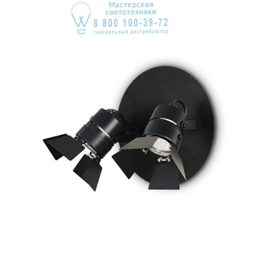 Ideal Lux 095684 CIAK AP2 NERO накладной светильник черный Ideal Lux 095684 CIAK AP2 NERO накладной светильник черный