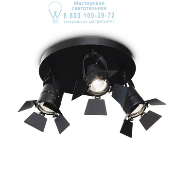 Ideal Lux 095691 CIAK AP3 NERO накладной светильник черный Ideal Lux 095691 CIAK AP3 NERO накладной светильник черный