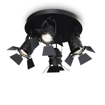 Ideal Lux 095707 CIAK PL4 NERO потолочный светильник черный Ideal Lux 095707 CIAK PL4 NERO потолочный светильник черный