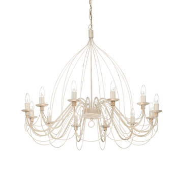 Ideal Lux 097664 CORTE SP12 BIANCO ANTICO подвесной светильник Ideal Lux 097664 CORTE SP12 BIANCO ANTICO подвесной светильник