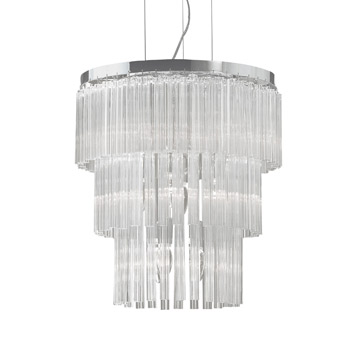 Ideal Lux 026695 ELEGANT SP12 подвесной светильник хром Ideal Lux 026695 ELEGANT SP12 подвесной светильник хром