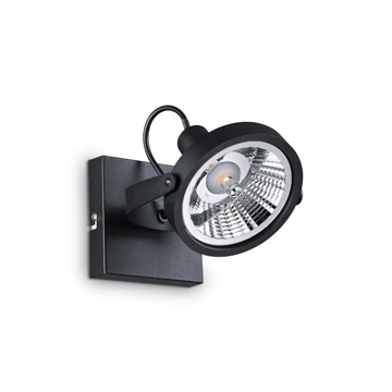 Ideal Lux 200231 GLIM PL1 NERO потолочный светильник черный
