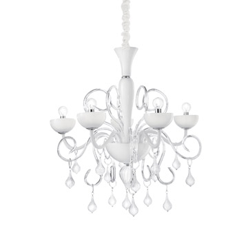 Ideal Lux 022789 LILLY SP5 BIANCO подвесной светильник белый Ideal Lux 022789 LILLY SP5 BIANCO подвесной светильник белый