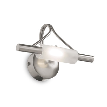 Ideal Lux 004358 LUCCIOLA AP1 NICKEL накладной светильник 