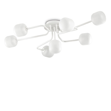 Ideal Lux 174419 MALLOW PL7 потолочный светильник белый