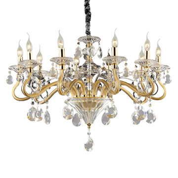 Ideal Lux 087771 NEGRESCO SP10 ORO подвесной светильник 