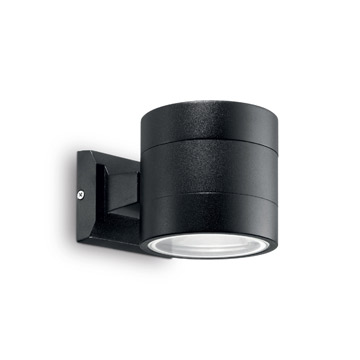 Ideal Lux 061450 SNIF AP1 ROUND NERO уличный накладной светильник черный Ideal Lux 061450 SNIF AP1 ROUND NERO уличный накладной светильник черный