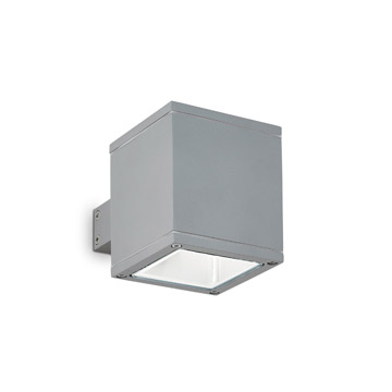 Ideal Lux 118666 SNIF AP1 SQUARE GRIGIO уличный накладной светильник Ideal Lux 118666 SNIF AP1 SQUARE GRIGIO уличный накладной светильник