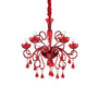 Иконка Ideal Lux 073453 LILLY SP5 ROSSO подвесной светильник 