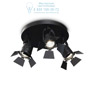Иконка Ideal Lux 095691 CIAK AP3 NERO накладной светильник черный