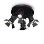 Иконка Ideal Lux 095707 CIAK PL4 NERO потолочный светильник черный
