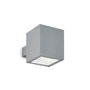 Иконка Ideal Lux 118666 SNIF AP1 SQUARE GRIGIO уличный накладной светильник 